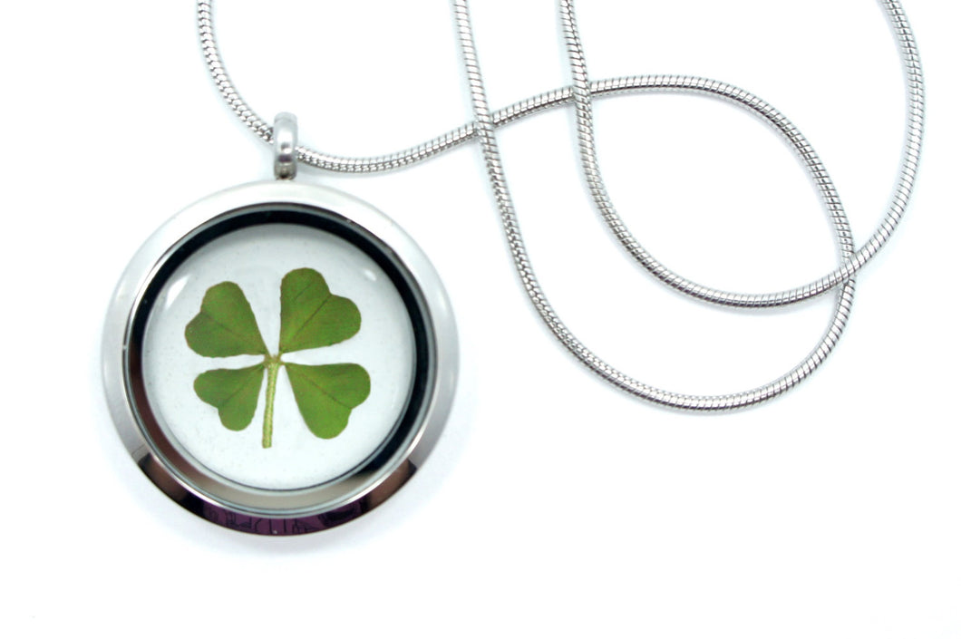 Four Leaf Clover Heart Cubic Zirconia Pendant Necklace Women Wedding Jewelry  | eBay